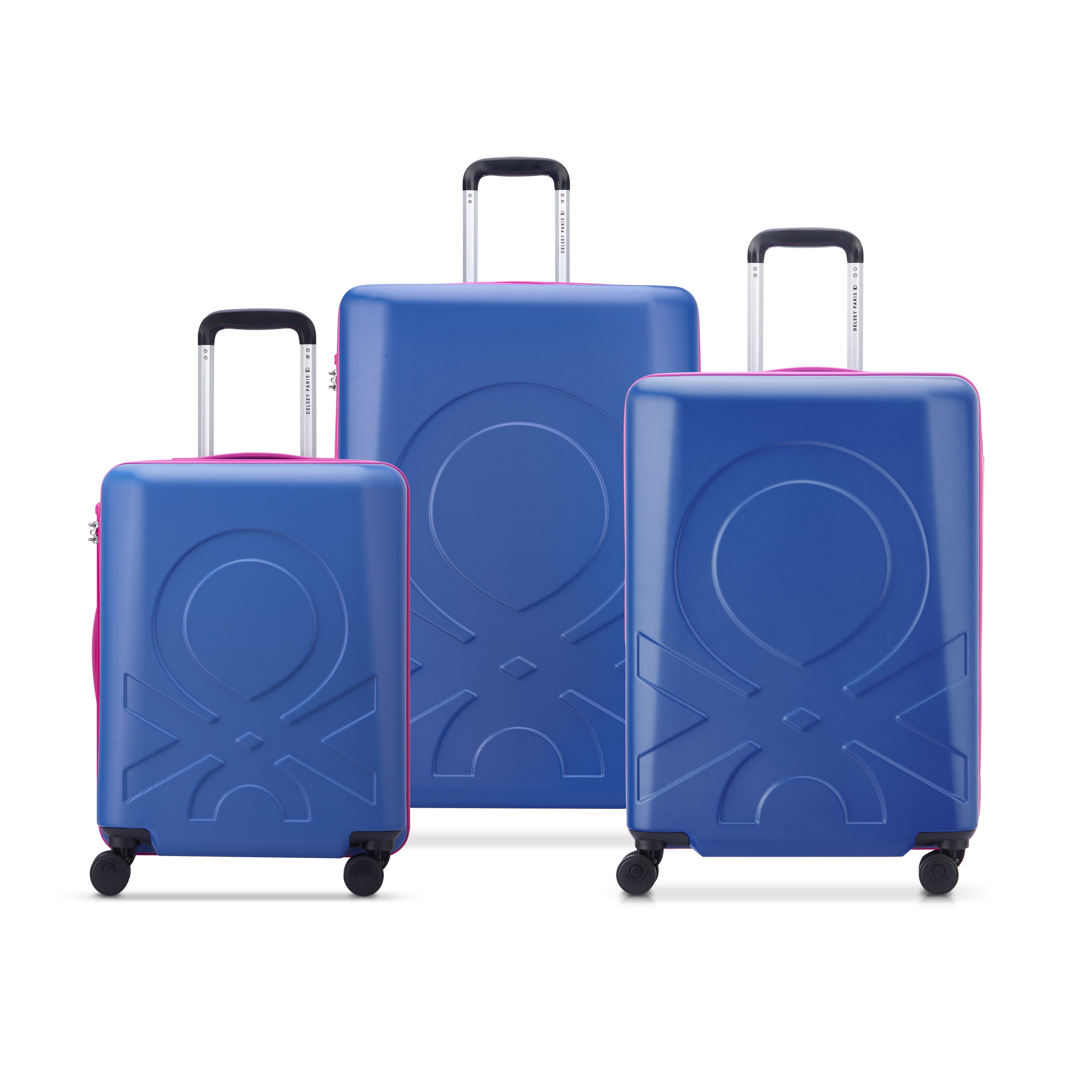 Fabrica: Set, 3 Suitcases (l-76cm) (m-66cm) (s Slim-55cm), Purple