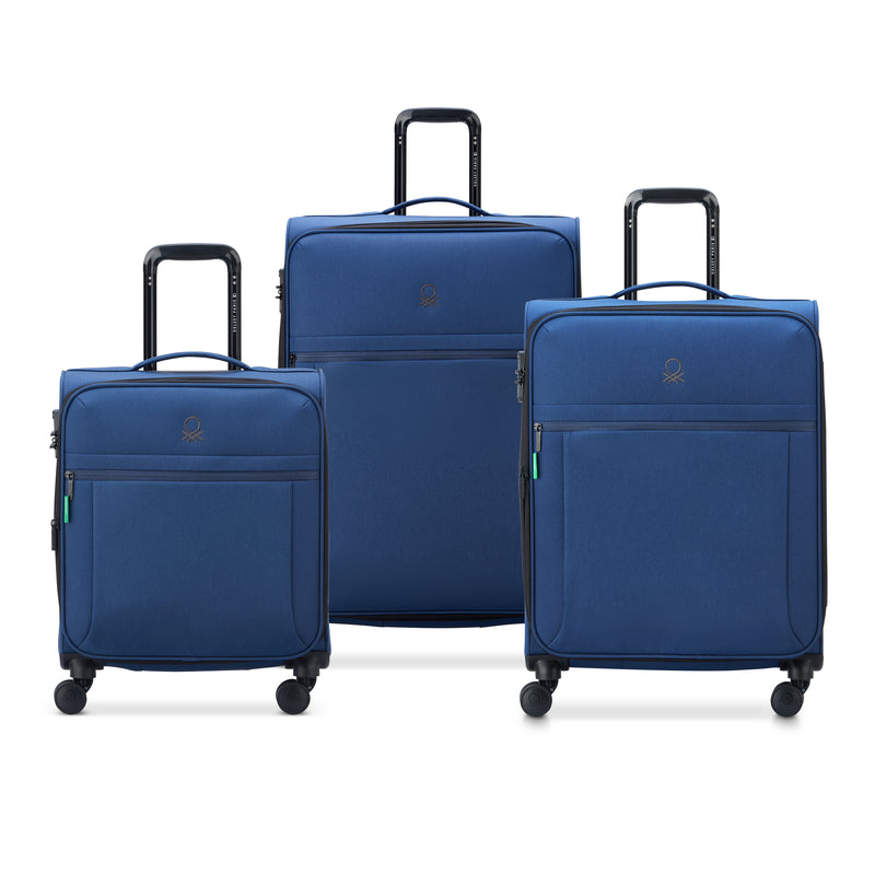 BE - Set 3 Expandable Suitcases (L-76cm) (M-66cm) (S-55cm)