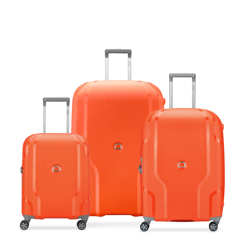 CLAVEL - Set 3 Expandable Suitcases (XL-83cm), (L-70cm) & (S-55cm) Recycled Material