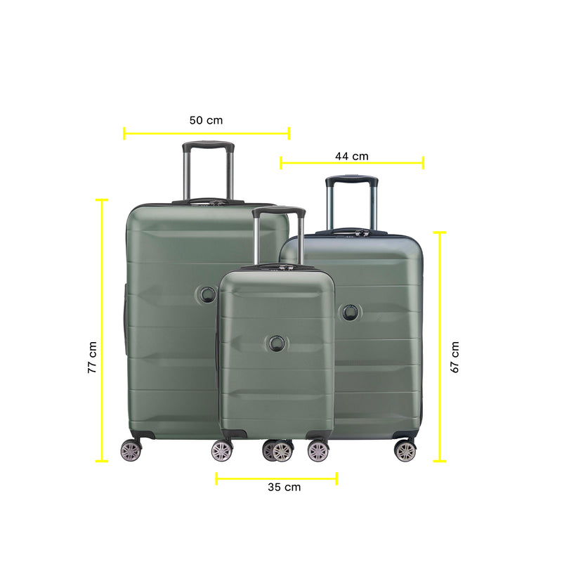 COMETE + - Set 3 Suitcases (L-76cm) (M-66cm) (S-55cm)