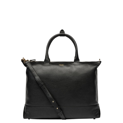 Le Cuir Grainé - Zippered tote bag