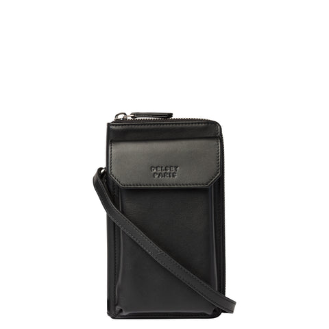 Le cuir lisse - Horizontal opening - Crossbody wallet