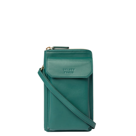 Le cuir lisse - Horizontal opening - Crossbody wallet