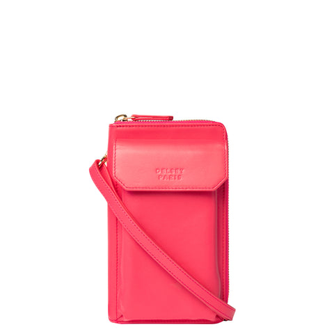 Le cuir lisse - Horizontal opening - Crossbody wallet