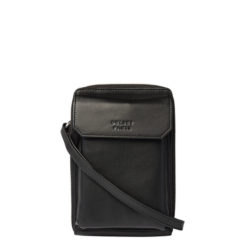 Le cuir lisse - Vertical opening - Crossbody Wallet