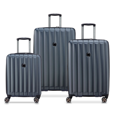 LONGITUDE - 3 Expandable Suitcases (XL-81cm) (M-69cm) (S Slim-55cm)