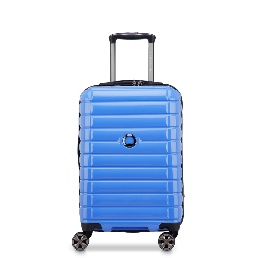Valigia Cabina Rigida Delsey Paris - 35L, 4 Ruote 360°, Nero, Con Comparto Laptop