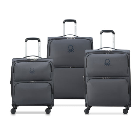 UCB SOFTSIDE - Set 3 Expandable Suitcases (L-76cm) (M-66cm) (S-55cm)