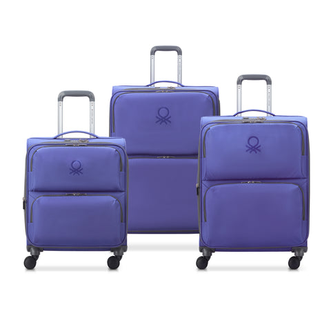 UCB SOFTSIDE - Set 3 Expandable Suitcases (L-76cm) (M-66cm) (S-55cm)