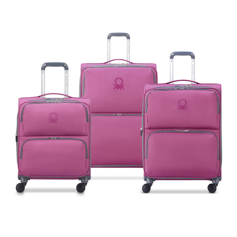 UCB SOFTSIDE - Set 3 Expandable Suitcases (L-76cm) (M-66cm) (S-55cm)