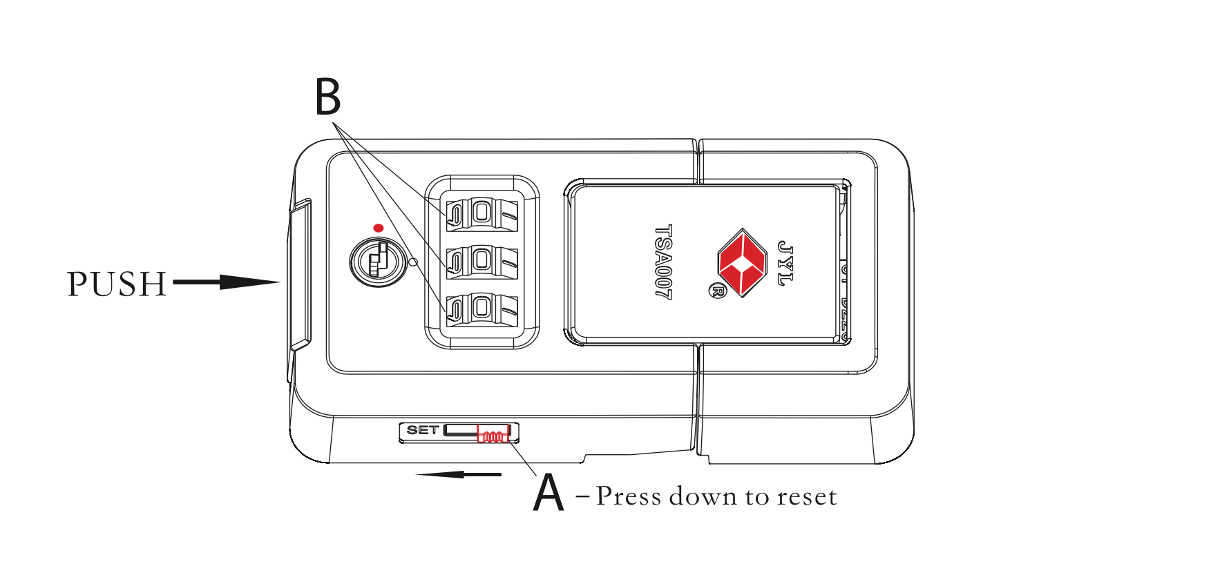 Delsey tsa007 lock forgot combination hotsell